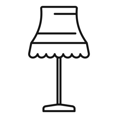 Ev kundakçısı ikon ana hatları vektörü. Modern elektrik döşemesi. Oda enerjisi