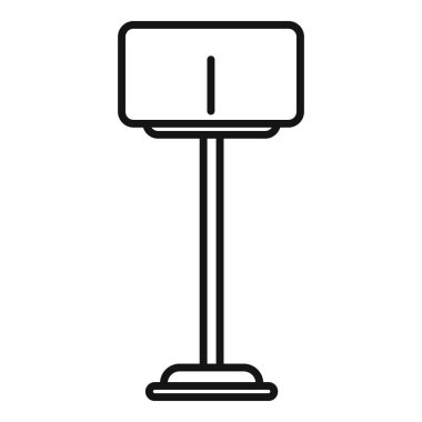 Mobilya kundakçısı taslak vektörü. Minimalist dekoratif mobilyalar. Marka elektrik