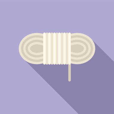 Buz balıkçılığı mevsimi ikonu düz vektör. Spor yemi aktivitesi. Fisher etkinliği festivali