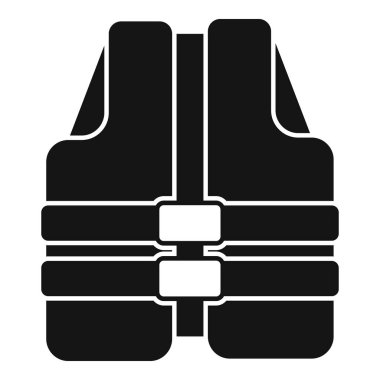 Buzdan balıkçı yeleği ikonu basit bir vektör. Kutup aktivitesi. Açık hava sezonu