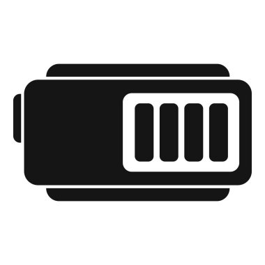 Tam kartuş doldurma simgesi basit vektör. Eko tasarım yapabilir. Değişim ısınmasını sil