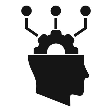 Vites planı sağlık ikonu basit bir vektör. Gerçek plan nedeni. Dahiyane çözüm