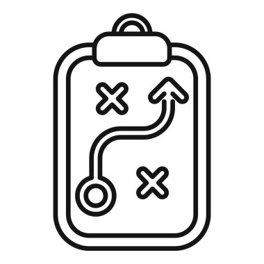 Taktiksel çalışma tahtası ana hatları vektörü. Aile zihni meşgul. Kişinin çalışma gerginliği