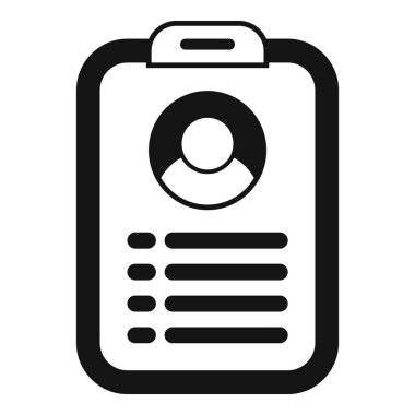 Aday pano simgesi basit vektörü. En iyi tecrit uzmanı. Terfi en iyi kalite