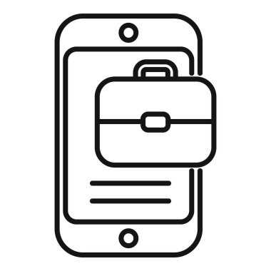 Çevrimiçi akıllı telefon ikonu ana hatları vektörünü boşalt. İnsan açılışı. Başvuruyu yeniden başlat