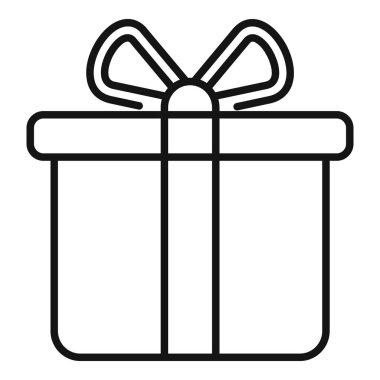 Bağış kutusu ikonu ana hatları vektörü. Yatırım desteği. Ödeme projesi