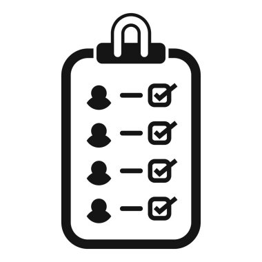 Kayıt üyesi panosu simgesi basit bir vektör. Veri kodu aygıtı. İnternete gir