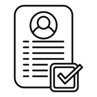 Yeni form kağıt simgesi ana hatlı vektör. Cihaz bilgisayarı oluşturun. Düzenlenebilir katılım faktörü