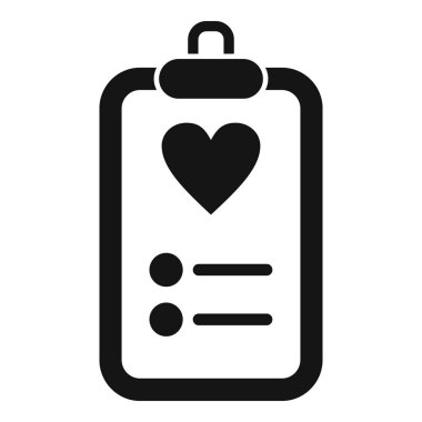 Favori istek listesi simgesi basit vektörü. Sayfa dükkanı endişesi. Favori kayıt