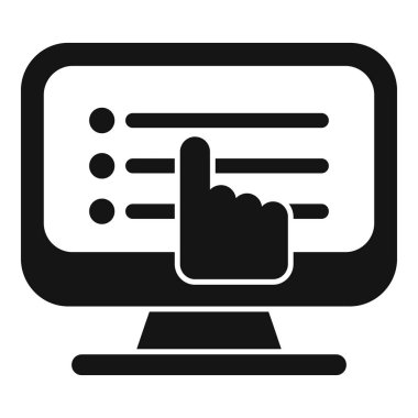 Sevgi şablonu simgesi basit vektör. Anahtar ticareti. Çevrimiçi belge