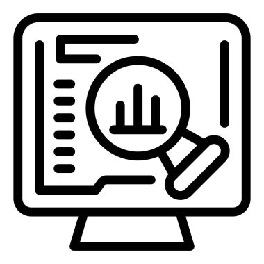 Çevrimiçi trafik kontrol ikonu ana hatları vektörü. Dijital yol ağı. İnternet hareketlilik haritası