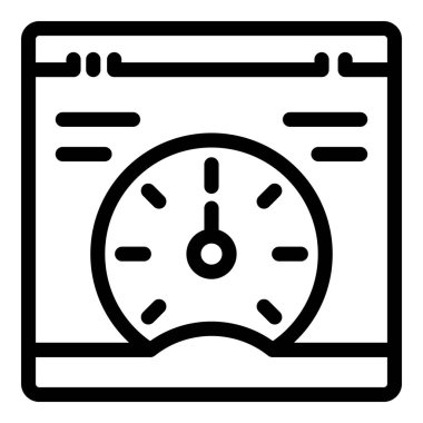 Trafik yönetim sistemi simgesi ana hatlı vektör. Yol altyapısı kontrolü. Taşınabilirlik bilgi projesi