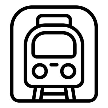 Demiryolu tünel ikonu ana hat vektörü. Mallar lokomotif taşımacılığı. Demiryolu lojistik servisi