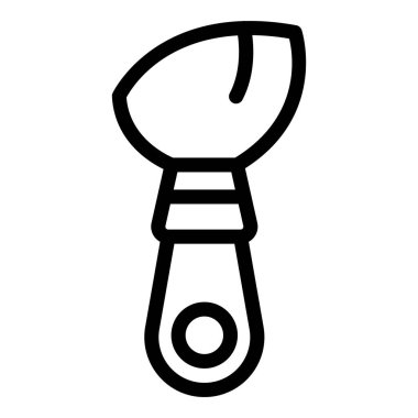 Güzellik ikon ana hatları vektörü sağlar. Makyaj malzemesi. Salon boya fırçası paleti