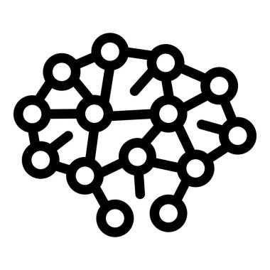 Beyin fırtınası ikonu ana hat vektörü. Karar verme. Takım toplantısı çözüm araştırması