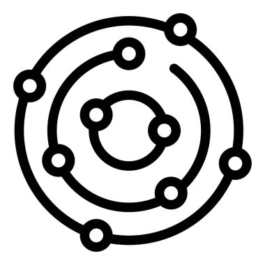 Yenilikçi beyin fırtınası ikon ana hatları vektörü. Ortak fikirlerin keşfi. Etkin takım çalışması oturumu