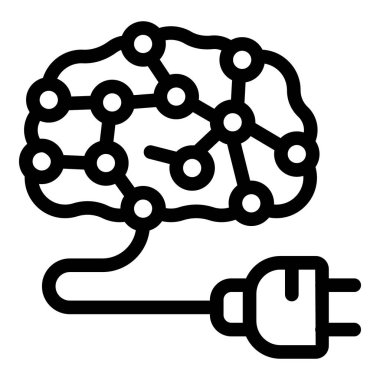 Barnstorming logic system icon outline vector. Idea generation gear. Strategy cognitive discussion clipart