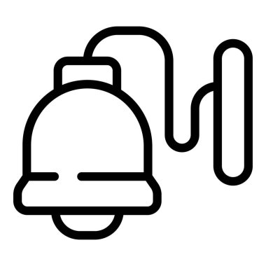 Uyku yardımı ikonu ana hatları vektörü. Alacakaranlık feneri. Parlak asılı lamba