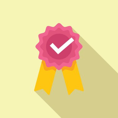 Onaylanmış simge düz vektörü. Teftiş iş politikası. Arama testi kuralı