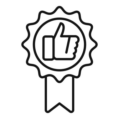 En iyi kalite simge taslak vektörünü parmakla. Ürün kontrolü. Arama politikası kuralı