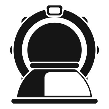 Beyin manyetik rezonans simgesi basit bir vektör. Xray hastalığı terapisi. Muayene alanı