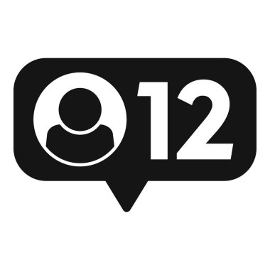 Yeni çevrimiçi ileti simgesi basit vektör. Abone değiştirin. Medya avatarı