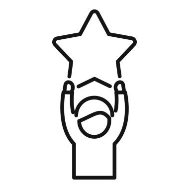 En iyi yıldız kullanıcı simgesi ana hatlarını göster. Mükemmel sırıtıyorsun. Duygusal ortalama oyun