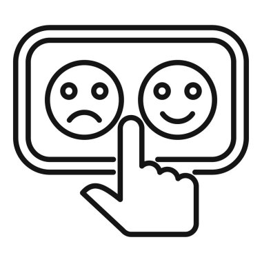 Dokun, seviye simge çizgisi vektörünü yükselt. Mükemmel sırıtıyorsun. Rapor oyununu ölçekle