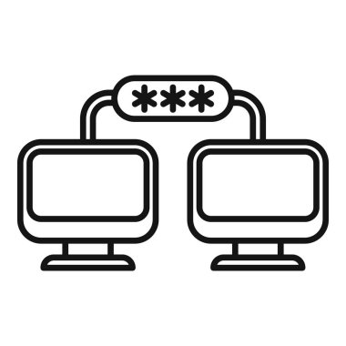 Ağ parola taslak vektörünü değiştir. Çifte işlem. Güvenli adım.