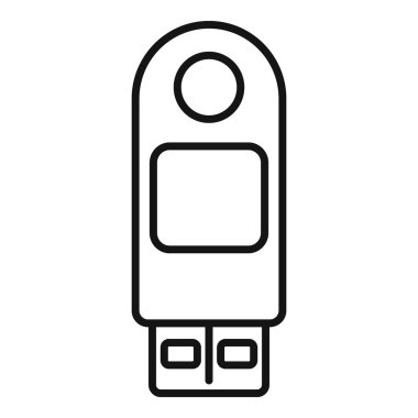 Parola simgesi ana hatlı Usb flaşı. Telefon kimlik işlemi. Çoklu kayıt