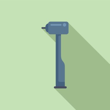 Eğitim, sosyal tıp ikonunun düz vektörünü dilsizleştirir. Akustik implant. Ses yaşam tarzı