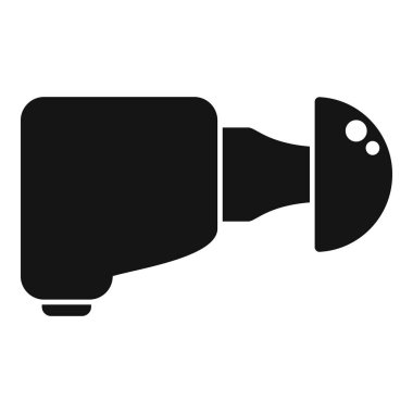 İşitme cihazı simgesi basit bir vektör. İşitme kaybı. Sağırlık akustik implantı