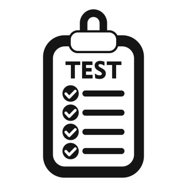 Ses panosu simgesi basit vektörünü test et. Dilsiz sosyal sağlık. Engelli insan