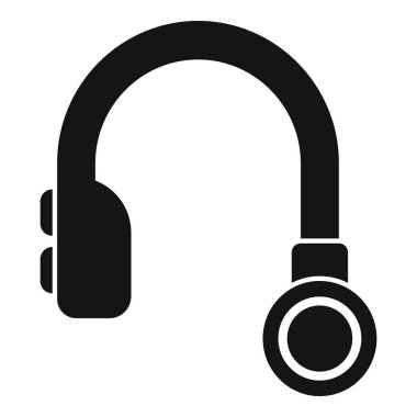 İşitme aygıtı simgesi basit vektör. Yardım eğitimi. İmplant sağlık yaşam tarzı