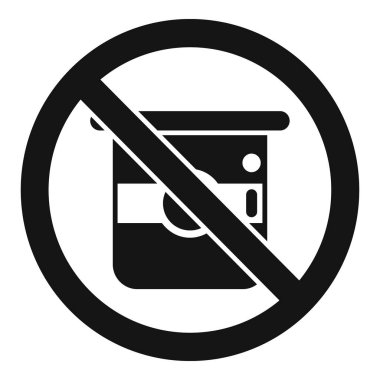 Süt ürünleri ikonu yok basit vektör. Glüten intoleransı. İnsan Hastalığı