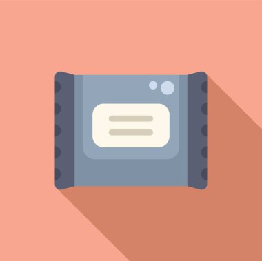 Mısır gevreği ikonu düz vektörü. Çıtır çıtır. Yemek torbası ürünü.