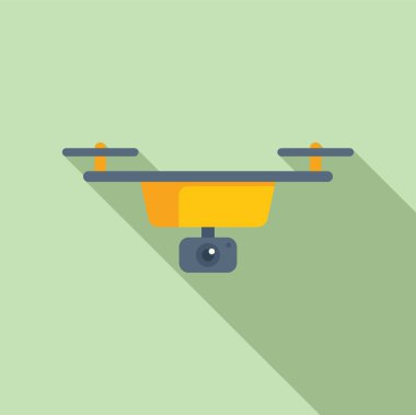 Video akıllı servis simgesi düz vektörü. Araç sineması operatörü. Video havacılık