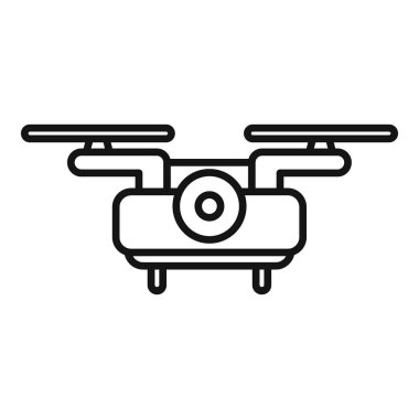 Yeni modern operatör simgesi ana hatları vektörü. Yaratıcı düzeni kontrol et. Canlı yayın sahnesi