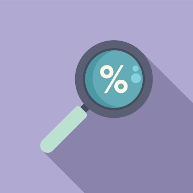 Çevrimiçi satış simgesi düz vektörü ara. Çevrimiçi market pazarı. Müşteri kredisi