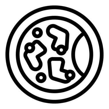 Kirli çamaşır ikonu ana hatları vektörü yıkıyorum. Ev bilgisayarı. Çamaşır işi angarya