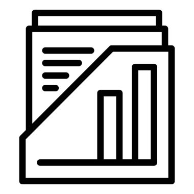 Dayanıklı kağıt tepsisi ana hatları vektörü. Dolap doküman rafı. Masaüstü ekipmanlarını arşivle