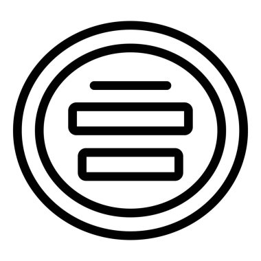 Yuvarlak şekilli paspas ikonu ana hat vektörü. Konforlu ev girişi. Dekoratif zemin paspası