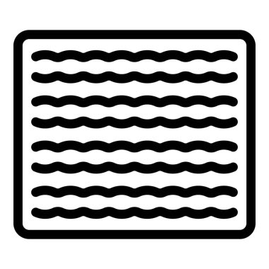 Kapı paspası simgesi dış hat vektörü. Mezuniyet ayakkabısı kilimi. Süslü hoş geldin paspası