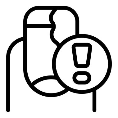 Çivi yapımcısı ikon ana hatları vektörü. Manikür cilası. Tırnak şekillendirme tasarımı