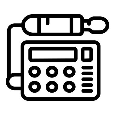 Tırnaklar matkap simgesi ana hat vektörü. Manikür malzemeleri. Jel cilası kaldırma aracı