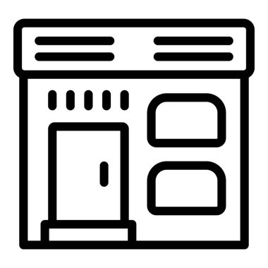 Manikür salonu ikonu ana hatları vektörü. Güzellik salonu. Güzellik butiği.