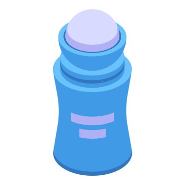 Top deodorant kozmetik ikon izometrik vektörü. Tüp taze. İşaretler temiz.