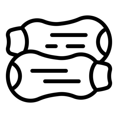 Taze kemik iliği sebze ikonu ana hatları vektörü. Bütün kabak ürünleri. Doğal kabak hasadı