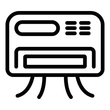 Klima ikon ana hatlarını saflaştırır. Temiz hava akımları. Kapalı alan arındırma sistemi