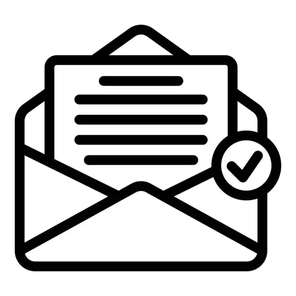 Ícone Correspondência Carta Contorno Vetor Distribuição Caixa Correio Entrega Envelope Vetores De Bancos De Imagens Sem Royalties